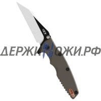 Нож 0392WC KVT Flipper Rick Hinderer Factory Custom Two-Tone Black DLC Zero Tolerance складной K0392WC